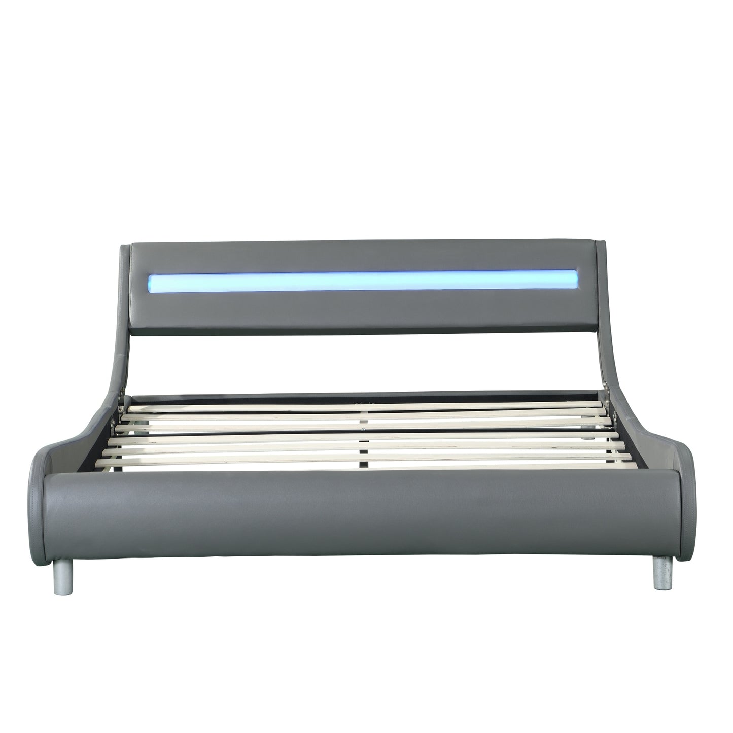 Platform Bed Frame W/Led Lighting