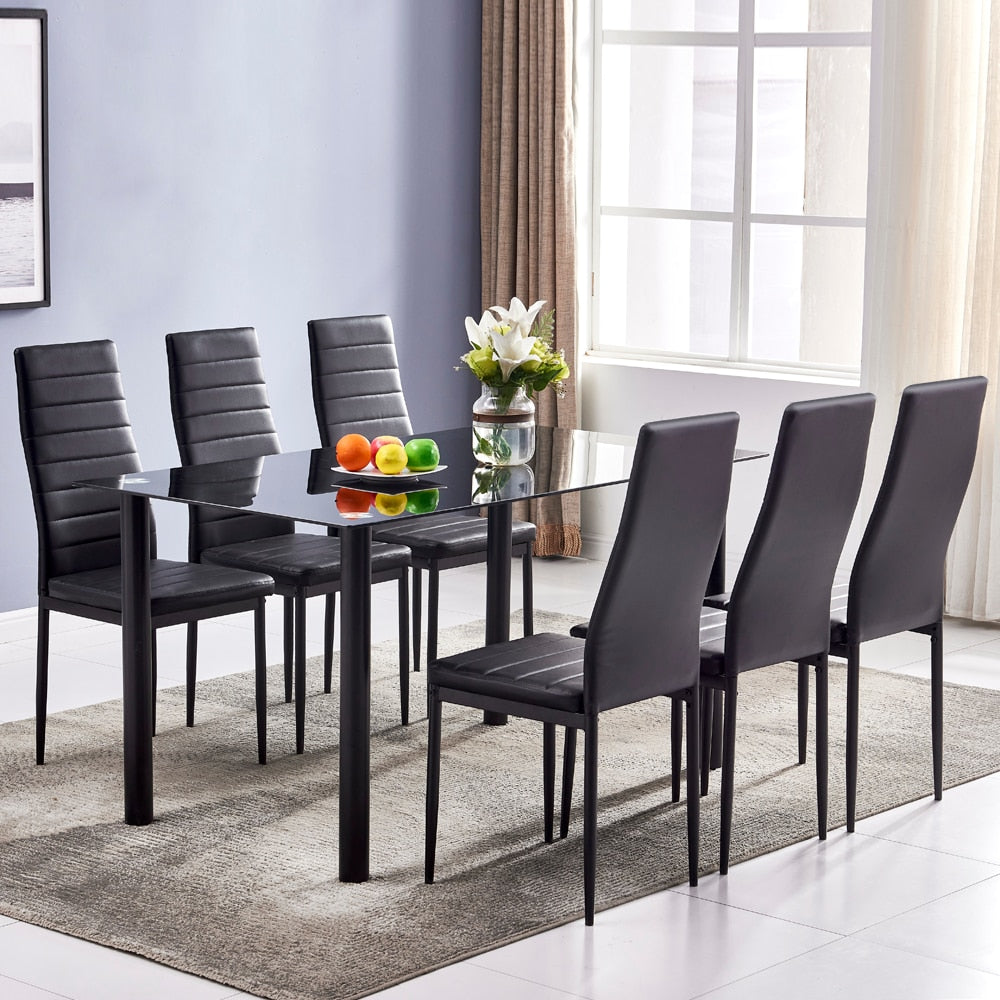6-Seater Dining Table Chair Set