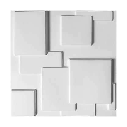 Matte Black 3D Wall Panels Textured Design 12pc