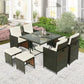 11-Piece Outdoor Patio  Dining Table Set